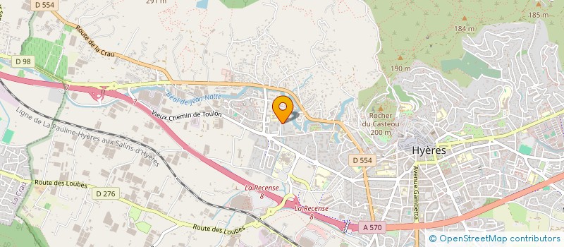 localisation de l'entreprise DUNAMIS  HYERES