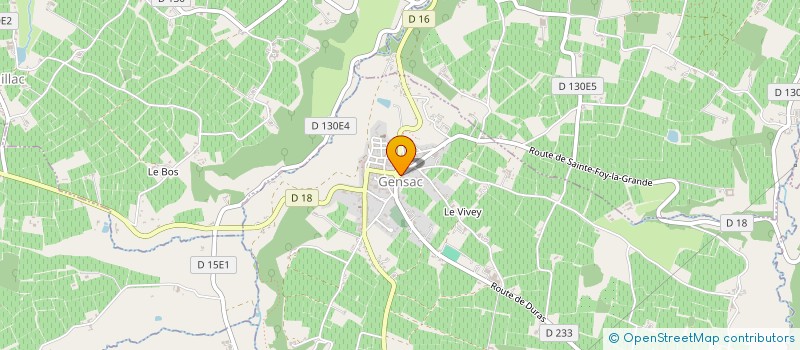 localisation de l'entreprise DUNAMIS  GENSAC