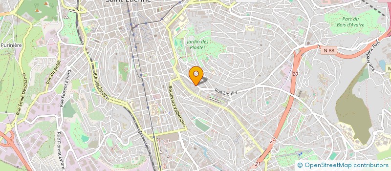 localisation de l'entreprise DUNAMIS  SAINT-ETIENNE