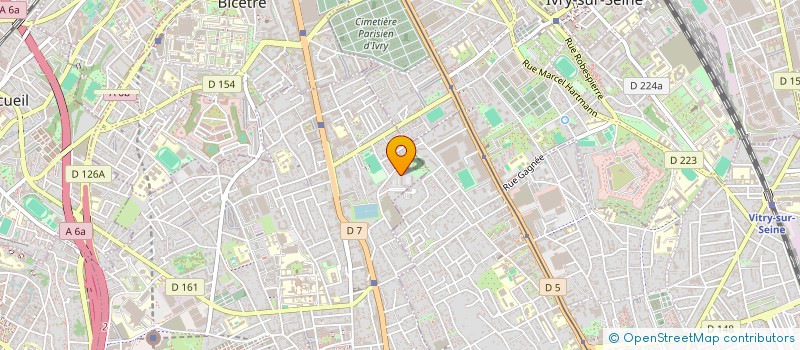 localisation de l'entreprise DUNAMIS PARIS  VILLEJUIF