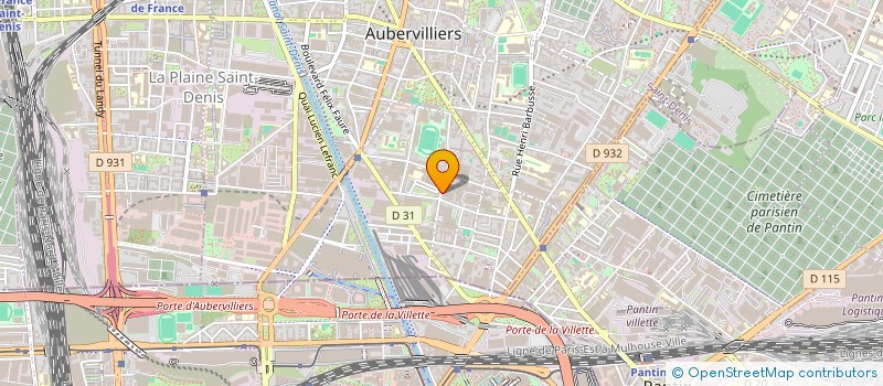 localisation de l'entreprise DUNAMIX  AUBERVILLIERS