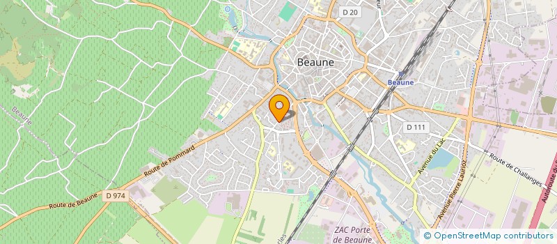 localisation de l'entreprise DUNANT à BEAUNE