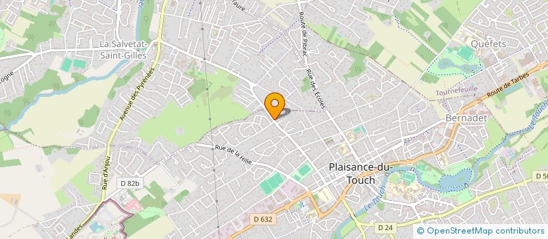 localisation de l'entreprise DUNANT LEZIGNAN  PLAISANCE-DU-TOUCH