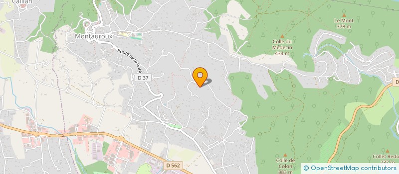 localisation de l'entreprise DUNBAT  MONTAUROUX