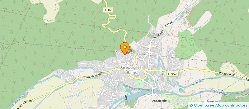 localisation de l'entreprise DUNE à GREOUX-LES-BAINS