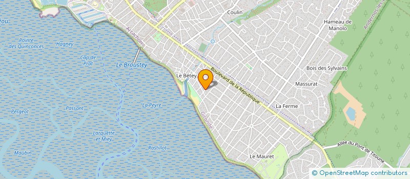 localisation de l'entreprise DUNE  ANDERNOS-LES-BAINS