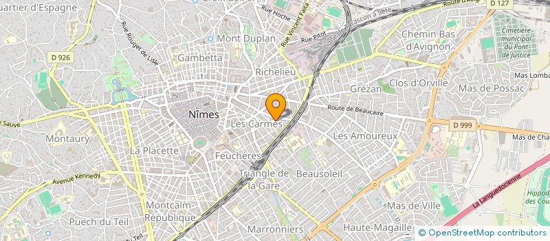 localisation de l'entreprise DUNE ARCHITECTURE + DESIGN  NIMES