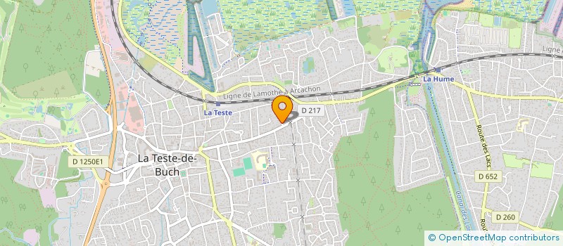 localisation de l'entreprise DUNE AUTO  LA TESTE-DE-BUCH