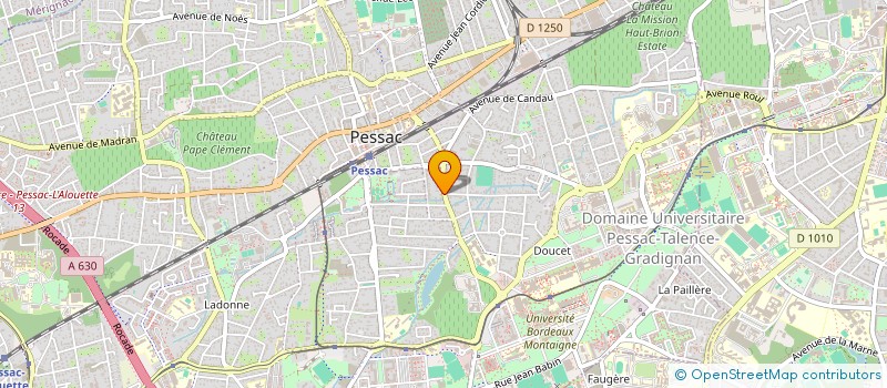 localisation de l'entreprise DUNE CONSEIL à PESSAC