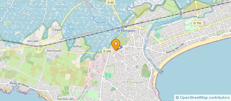 localisation de l'entreprise DUNE DU PAYS BLANC  LE POULIGUEN