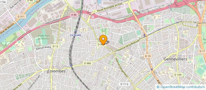 localisation de l'entreprise DUNE DU SAHARA à COLOMBES
