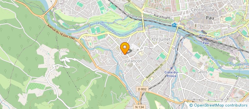 localisation de l'entreprise DUNE ET HAUTBOIS  JURANCON