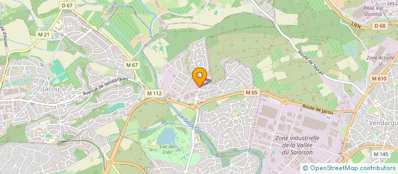 localisation de l'entreprise DUNE FINANCE à LE CRES