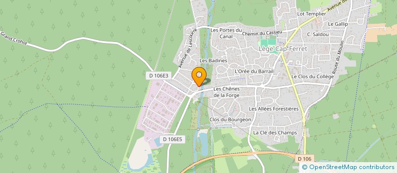 localisation de l'entreprise DUNE HUNTING 33  LEGE-CAP-FERRET