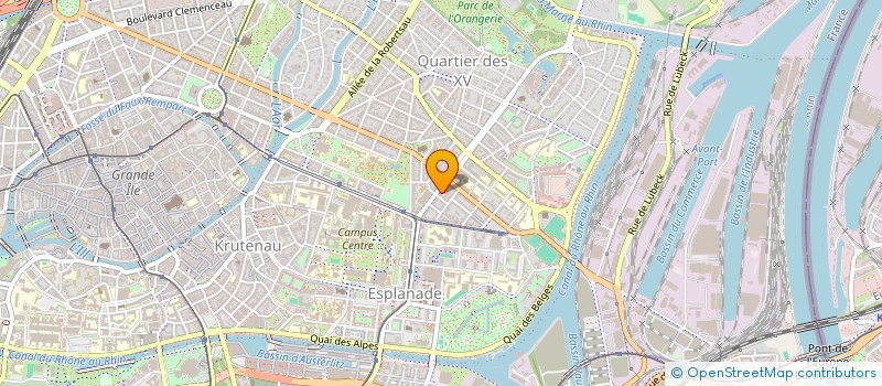 localisation de l'entreprise DUNE INVEST à STRASBOURG