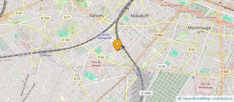 localisation de l'entreprise DUNE MK à MALAKOFF