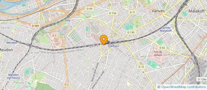 localisation de l'entreprise DUNELOFT  CLAMART