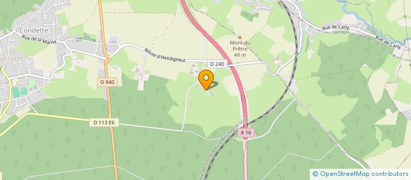 localisation de l'entreprise DUNES ET JARDINS  CONDETTE