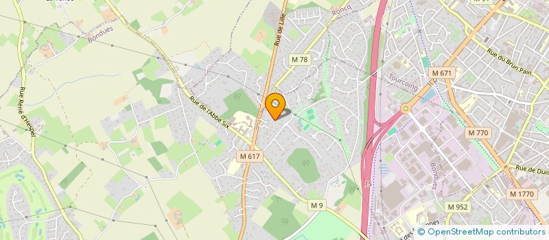 localisation de l'entreprise DUNES ET ROSES  BONDUES