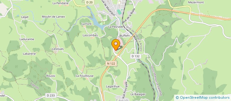 localisation de l'entreprise DUNEWE à CAYROLS