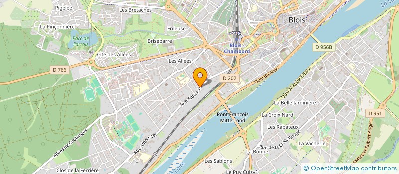 localisation de l'entreprise DUNGEEY  BLOIS