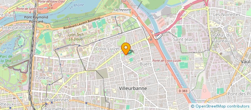 localisation de l'entreprise DUNIERE  VILLEURBANNE