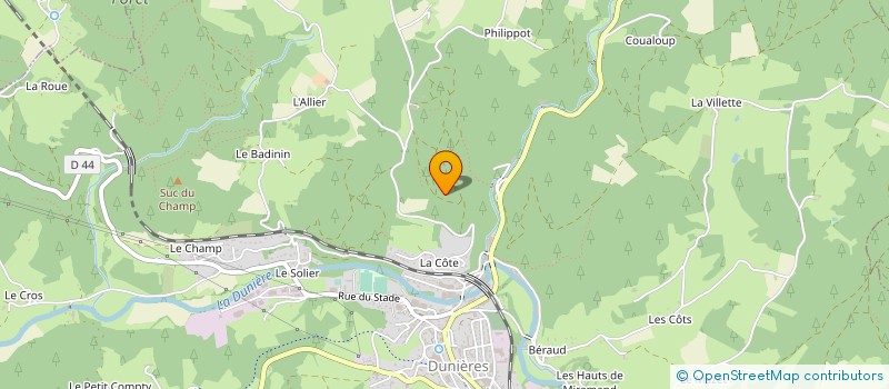 localisation de l'entreprise DUNIMMO  DUNIERES