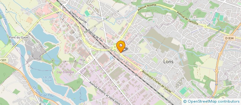 localisation de l'entreprise DUNIXE  LONS