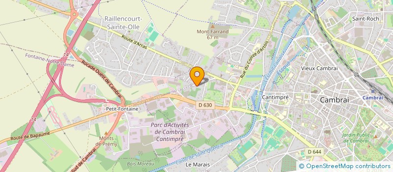 localisation de l'entreprise DUNKERQUE  CAMBRAI