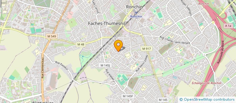 localisation de l'entreprise DUNKERQUE  FACHES-THUMESNIL