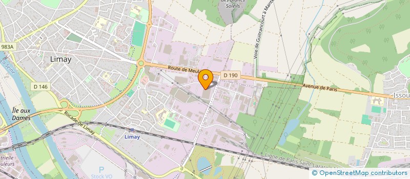 localisation de l'entreprise DUNLOPILLO à LIMAY