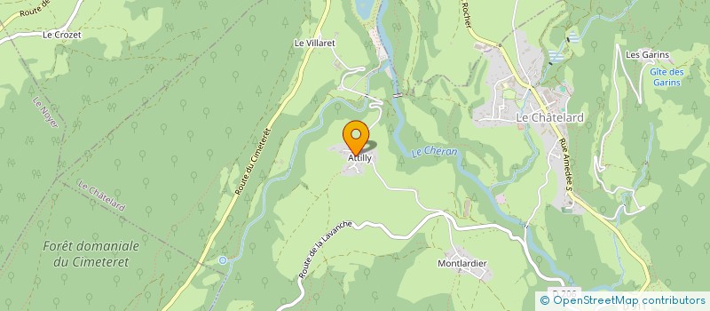 localisation de l'entreprise DUNNE  LE CHATELARD