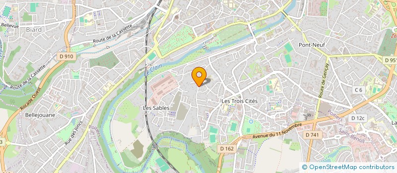 localisation de l'entreprise DUNOIVALAUR  POITIERS