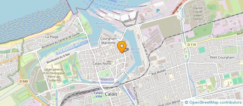 localisation de l'entreprise DUNOPALE  CALAIS