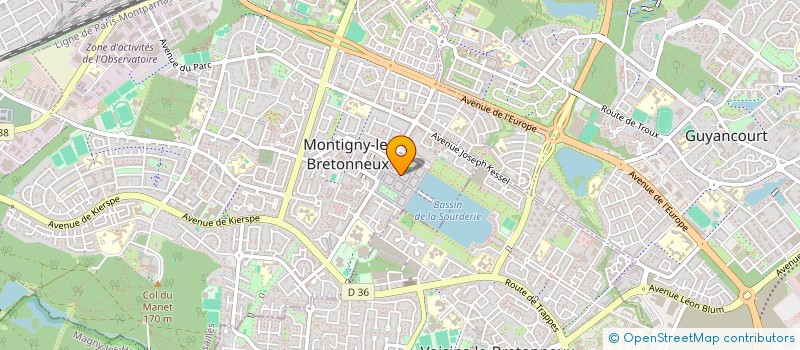 localisation de l'entreprise DUO 100TM  MONTIGNY-LE-BRETONNEUX