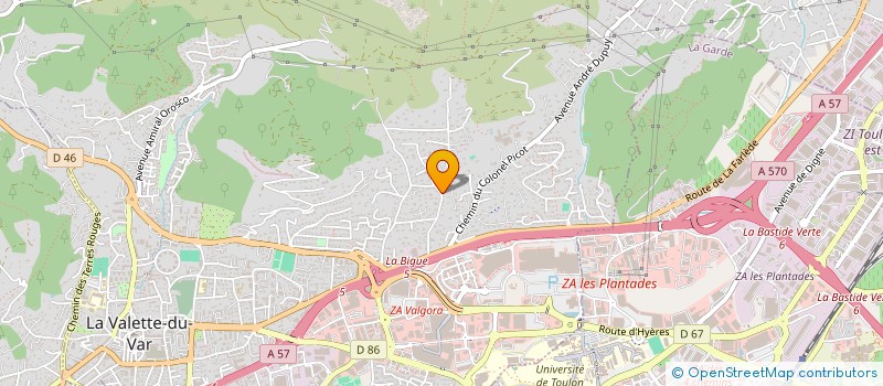 localisation de l'entreprise DUO à LA VALETTE-DU-VAR