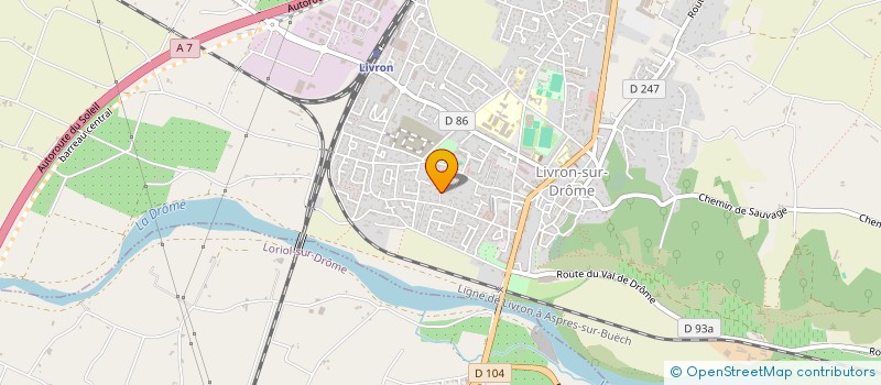 localisation de l'entreprise DUO  LIVRON-SUR-DROME