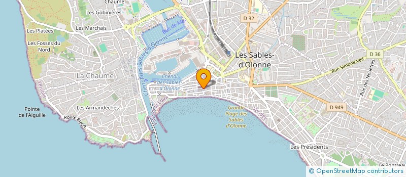 localisation de l'entreprise DUO à LES SABLES D'OLONNE