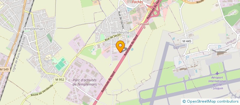 localisation de l'entreprise DUO  VENDEVILLE