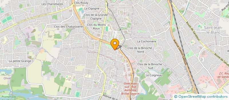 localisation de l'entreprise DUO  ORLEANS