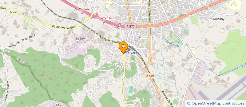 localisation de l'entreprise DUO à HYERES