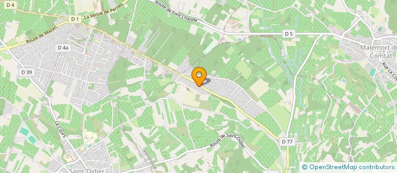 localisation de l'entreprise DUO 84 PRODUCTIONS  VENASQUE