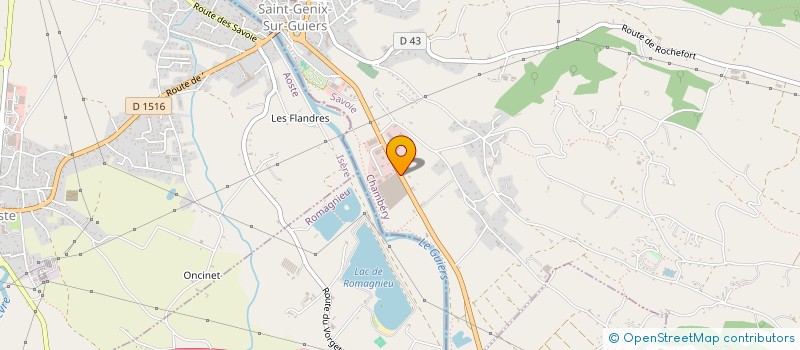 localisation de l'entreprise DUO  SAINT-GENIX-LES-VILLAGES