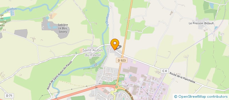 localisation de l'entreprise DUO ABLINE à SEGRE-EN-ANJOU BLEU