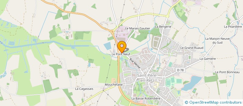 localisation de l'entreprise DUO'CERAM à SAINT-PERE-EN-RETZ