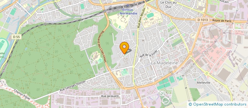 localisation de l'entreprise DUO CLEAN à EVREUX