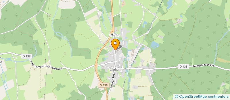 localisation de l'entreprise DUO-CLEFS  BAUGE-EN-ANJOU