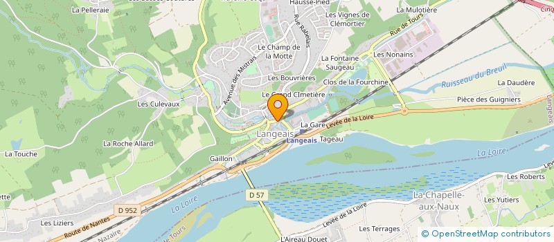 localisation de l'entreprise DUO COIFFURE  LANGEAIS