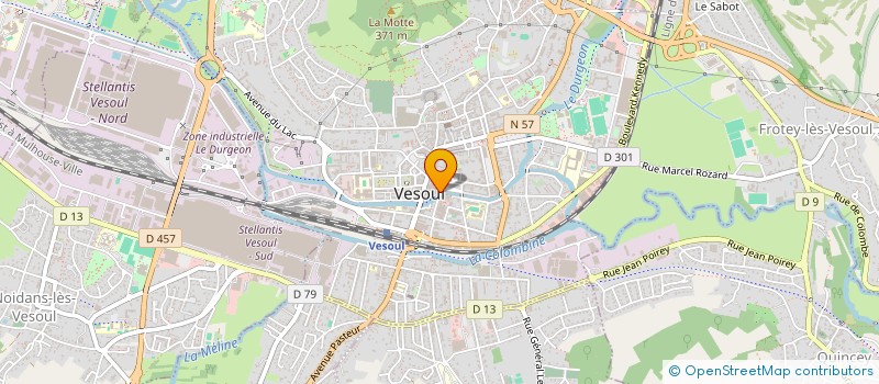 localisation de l'entreprise DUO COIFFURE  VESOUL