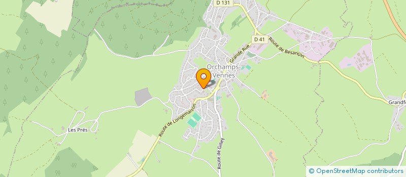 localisation de l'entreprise DUO COLORE  ORCHAMPS-VENNES